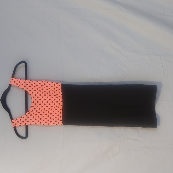 Brand New Polka Dot Sleeveless Dress - Pink and Black - Picture 6 of 6